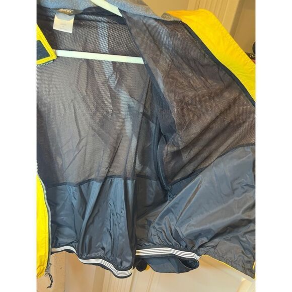 REI Men’s Lightweight Reflective Strip Windbreaker Vented Yellow Jacket Sz M - Picture 5 of 13